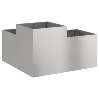 Tuin Bloempot Zilver 100 x 100 x 48 cm Roestvrij staal 7
