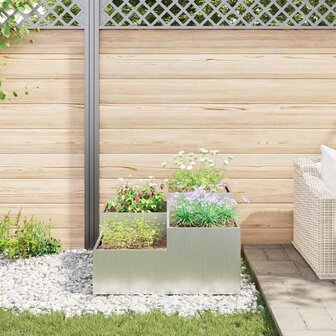 Tuin Bloempot Zilver 100 x 100 x 48 cm Gegalvaniseerd staal 4