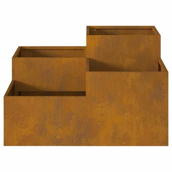 Tuin Bloempot Roestig 100 x 100 x 48 cm Cortenstaal 9
