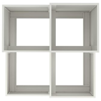 Tuin Bloempot Wit 80 x 80 x 60 cm Staal 8
