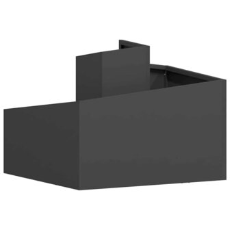 Tuin Bloempot Zwart 60 x 60 x 50 cm Staal 7