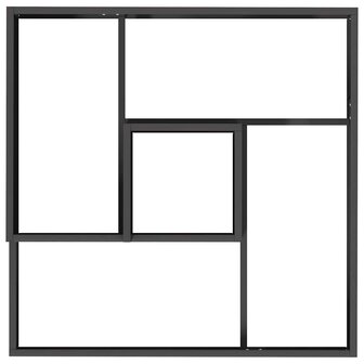 Tuin Bloempot Zwart 60 x 60 x 50 cm Staal 8
