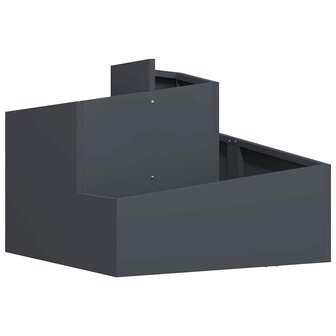 Tuin Bloempot Antraciet 60 x 60 x 50 cm Staal 2