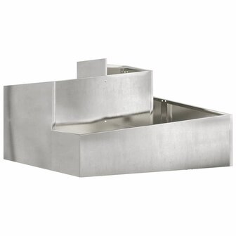 Tuin Bloempot Zilver 60 x 60 x 50 cm Roestvrij staal 2