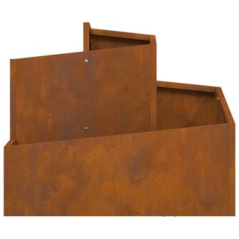 Tuin Bloempot Bruin 60 x 60 x 50 cm Cortenstaal 6