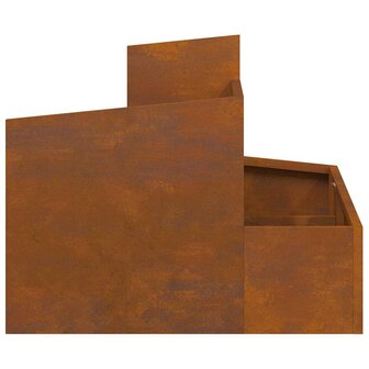 Tuin Bloempot Bruin 60 x 60 x 50 cm Cortenstaal 7