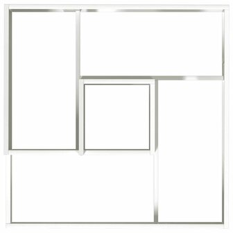 Tuin Bloempot Wit 80 x 80 x 50 cm Koudgewalst staal 8