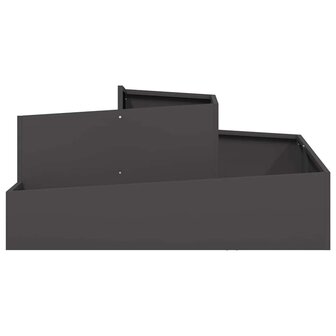 Tuin Bloempot Zwart 100 x 100 x 50 cm Staal 5