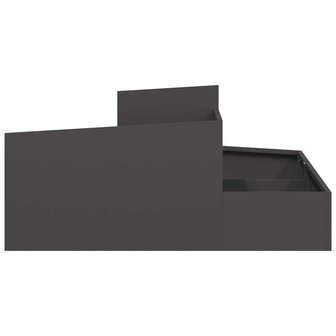 Tuin Bloempot Zwart 100 x 100 x 50 cm Staal 6
