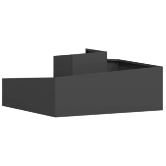 Tuin Bloempot Zwart 100 x 100 x 50 cm Staal 7