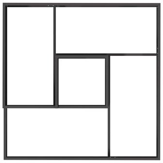 Tuin Bloempot Zwart 100 x 100 x 50 cm Staal 8
