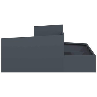 Tuin Bloempot Antraciet 100 x 100 x 50 cm Staal 6