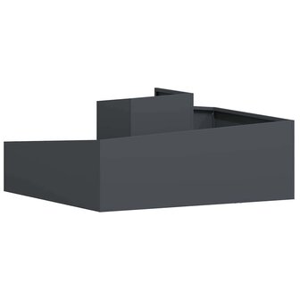 Tuin Bloempot Antraciet 100 x 100 x 50 cm Staal 7