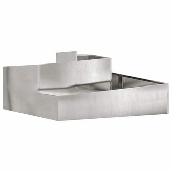 Tuin Bloempot Zilver 100 x 100 x 50 cm Roestvrij staal 2