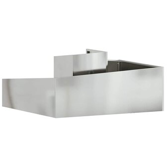 Tuin Bloempot Zilver 100 x 100 x 50 cm Gegalvaniseerd staal 7