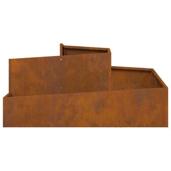 Tuin Bloempot Bruin 100 x 100 x 50 cm Cortenstaal 6