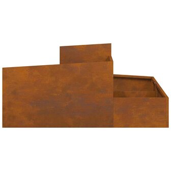 Tuin Bloempot Bruin 100 x 100 x 50 cm Cortenstaal 7