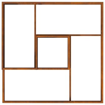Tuin Bloempot Bruin 100 x 100 x 50 cm Cortenstaal 9