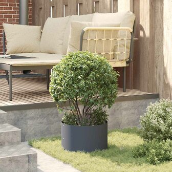 Tuin Bloempot Antraciet 30 x 30 x 20 cm Staal 4