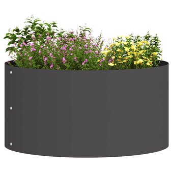 Tuin Bloempot Zwart 40x40x20 cm van Staal 3