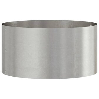 Tuin Bloempot Zilver 40 x 40 x 20 cm Roestvrij staal 2