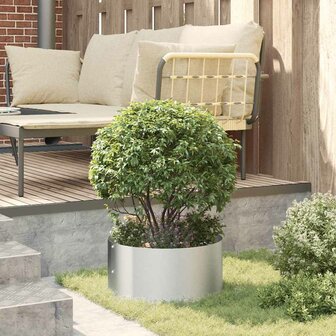 Tuin Bloempot Zilver 40 x 40 x 20 cm Gegalvaniseerd staal 4