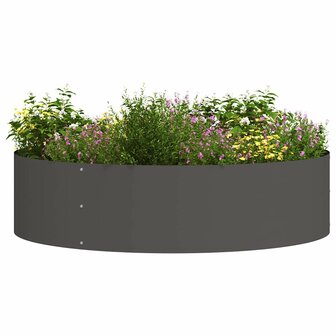 Tuin Bloempot Zwart 80 x 80 x 20 cm Staal 3