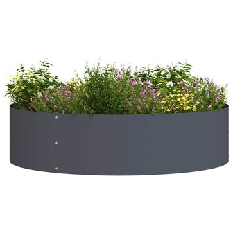 Tuin Bloempot Antraciet 80 x 80 x 20 cm Staal 3