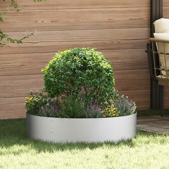 Tuin Bloempot Zilver 80 x 80 x 20 cm Gegalvaniseerd staal 1