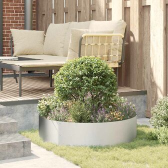 Tuin Bloempot Zilver 80 x 80 x 20 cm Gegalvaniseerd staal 4