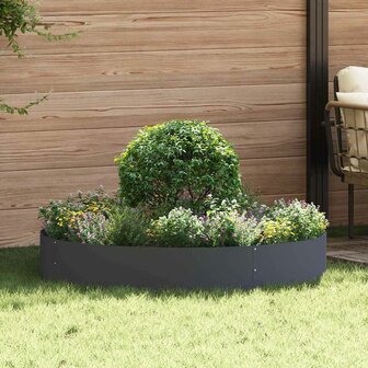 Tuin Bloempot Antraciet 120 x 120 x 20 cm Staal 1