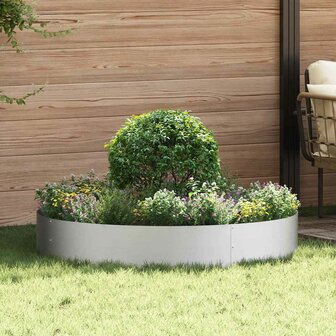 Tuin Bloempot Zilver 120 x 120 x 20 cm Gegalvaniseerd staal 1