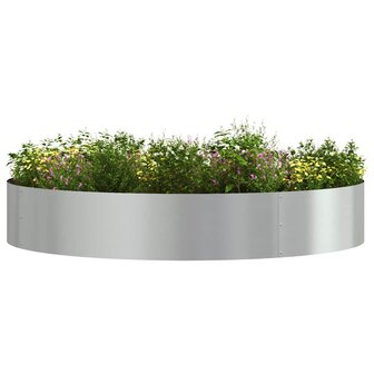 Tuin Bloempot Zilver 120 x 120 x 20 cm Gegalvaniseerd staal 3