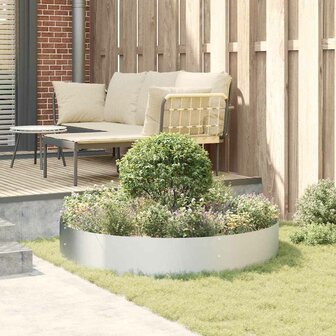 Tuin Bloempot Zilver 120 x 120 x 20 cm Gegalvaniseerd staal 4