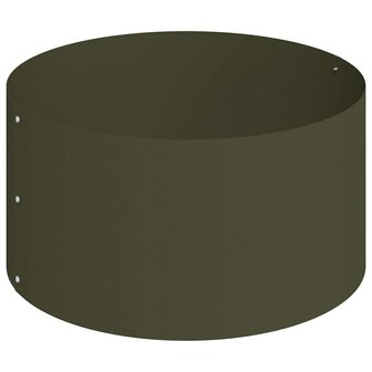 Tuin Bloempot Olijfgroen 120 x 120 x 20 cm Staal 7