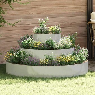 Tuin Bloempot Zilver 120 x 120 x 20 cm Gegalvaniseerd staal 1