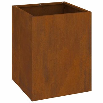 Tuin Bloempot Bruin 32 x 32 x 40 cm Verweerd staal 2