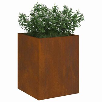 Tuin Bloempot Bruin 32 x 32 x 40 cm Verweerd staal 3