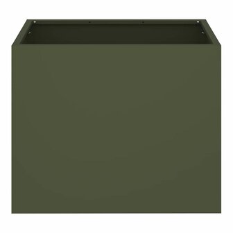 Tuin Bloempot Olijfgroen 50 x 32 x 40 cm Koudgewalst staal 5