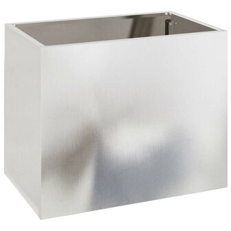 Tuin Bloempot Zilver 50 x 32 x 40 cm Roestvrij staal 2