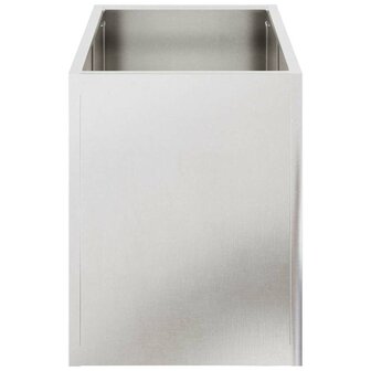 Tuin Bloempot Zilver 50 x 32 x 40 cm Roestvrij staal 6