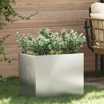 Tuin Bloempot Zilver 50 x 32 x 40 cm Gegalvaniseerd staal 1