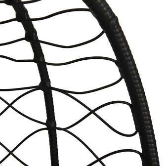 Hangstoel Eivorm zonder Steun Cr&egrave;me Wit van Poly Rattan 7