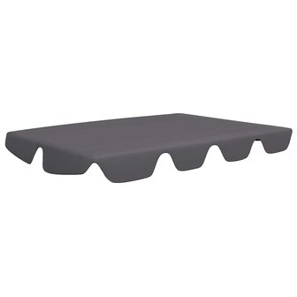 Vervangingsluifel voor schommelbank 188/168x145/110cm antraciet 2