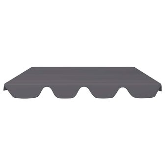 Vervangingsluifel voor schommelbank 188/168x145/110cm antraciet 3