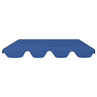 Vervangingsluifel voor schommelbank 188/168x145/110 cm blauw 3