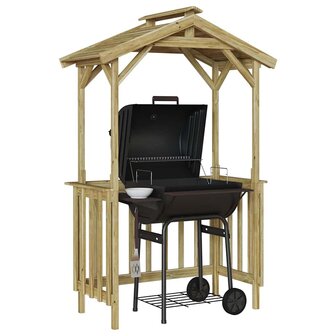 Barbecue-overkapping Bruin 133.5 x 63 x 200 cm 3