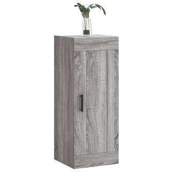 Wandkast 34,5x34x90 cm bewerkt hout grijs sonoma eikenkleurig 4