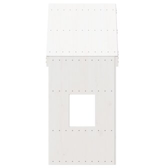 Kinderbedhuisje 60x99x139,5 cm massief grenenhout wit 4