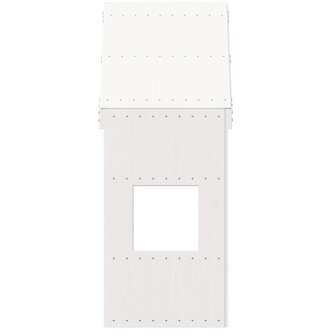 Kinderbedhuisje 55x84x132 cm massief grenenhout wit 4